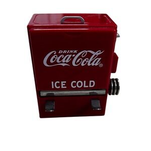 Vintage 1995 Coca Cola Toothpick Dispenser Holder Red Cooler Coke Collectible